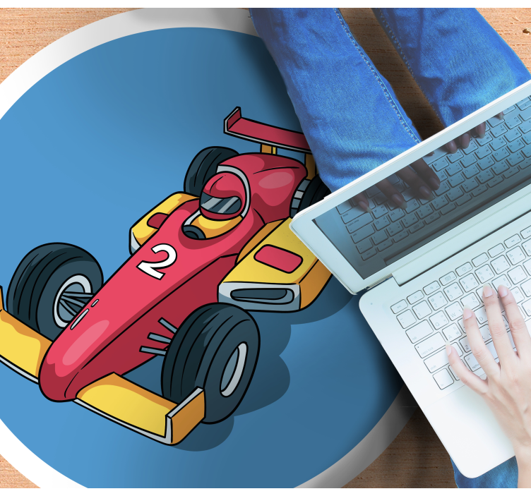 乙烯基地毯赛车狂热体验 - TenStickers