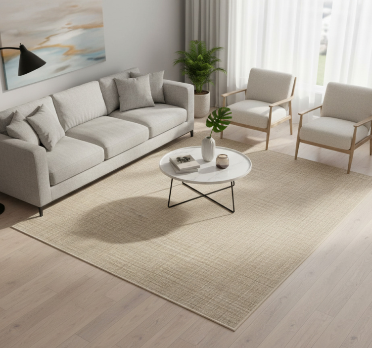 乙烯基地毯呈米色布料效果 - TenStickers