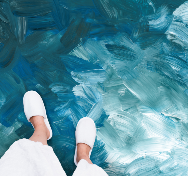 乙烯基地毯展现海洋笔触风情 - TenStickers