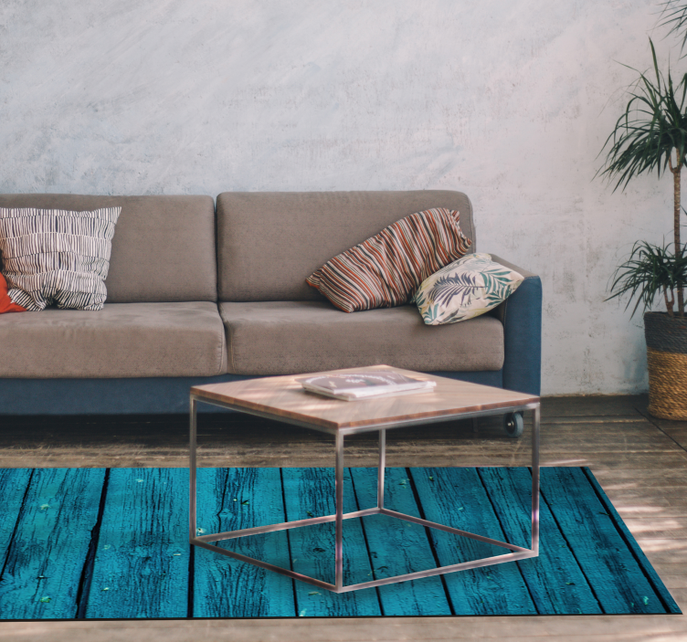 乙烯基地毯木纹 破旧的木板 - TenStickers