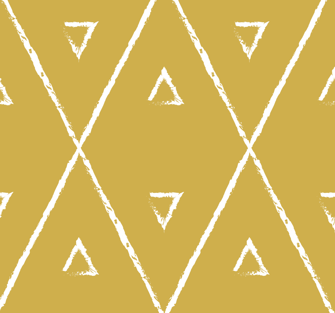 乙烯基地毯黄色 几何菱形图案 - TenStickers