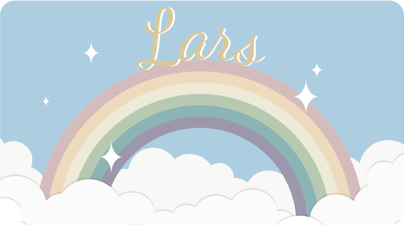 乙烯基地毯名称 定制彩虹 - TenStickers