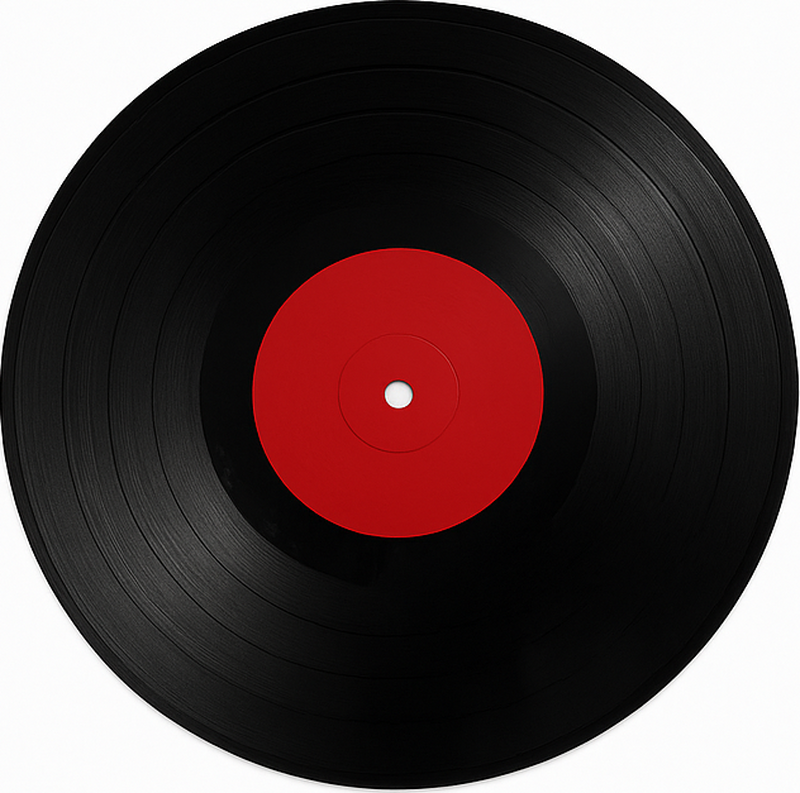 乙烯基地毯饭厅 巨型黑胶唱片 - TenStickers