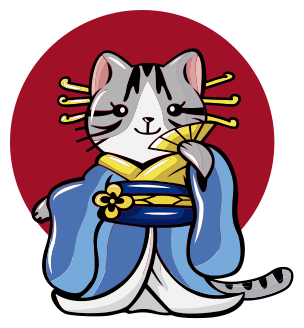 乙烯基地毯动物日本装饰猫 - TenStickers