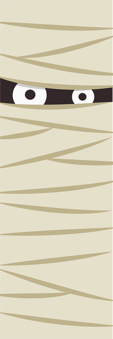 乙烯基地毯万圣节木乃伊之眼 - TenStickers