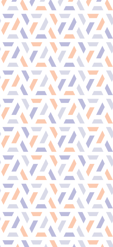 乙烯基厨房地毯呈现北欧风格几何线条 - TenStickers