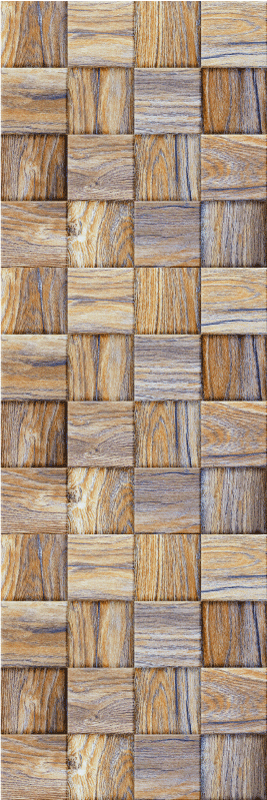 乙烯基地毯几何复古木纹马赛克 - TenStickers