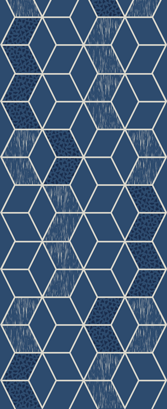 乙烯基地毯几何“破旧维托利亚”几何 - TenStickers