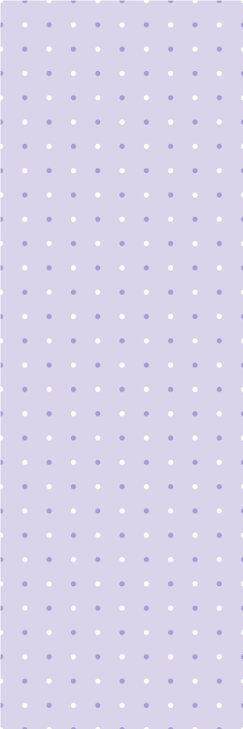 卧室乙烯基地毯紫白色无缝圆点图案 - TenStickers