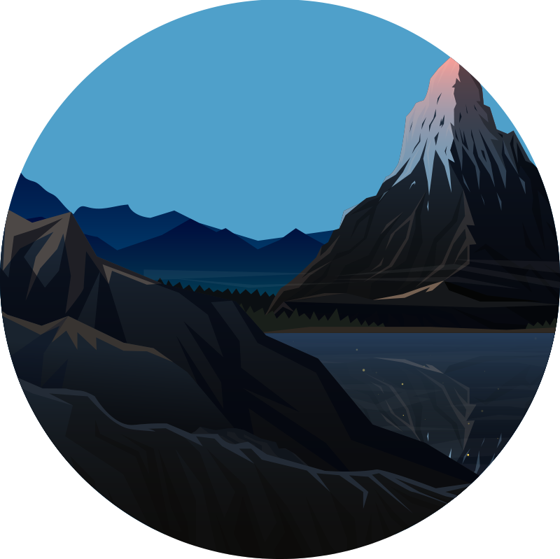 乙烯基地毯特性山景观赏 - TenStickers