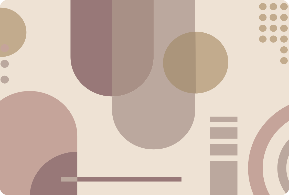 乙烯基地毯几何棕色几何现代艺术 - TenStickers