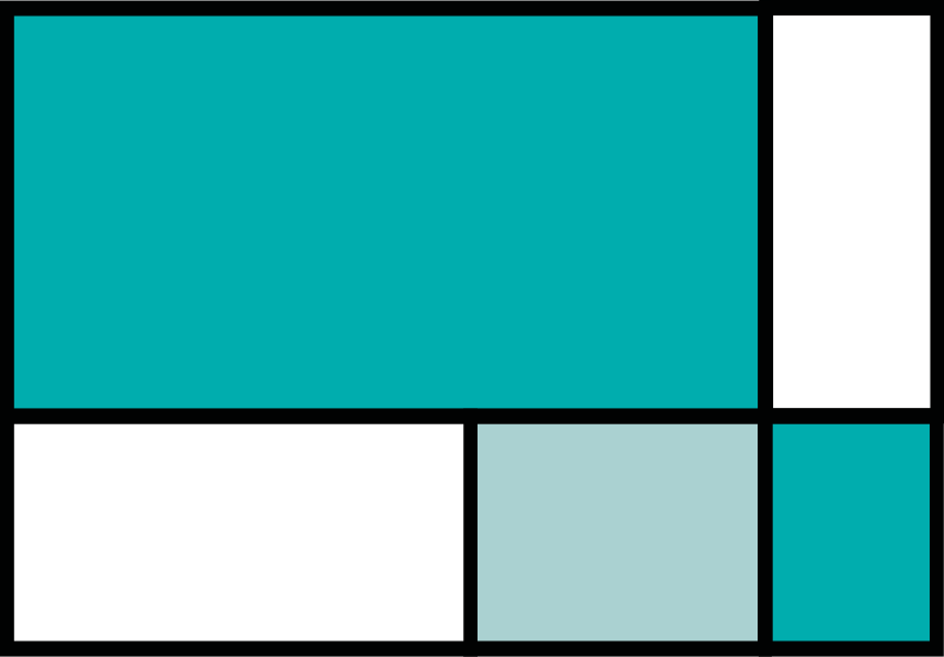 乙烯基地毯几何绿色方块色块 - TenStickers