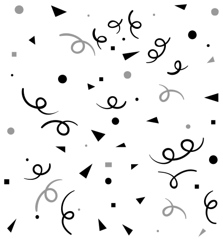 乙烯基地毯几何黑灰色碎片 - TenStickers