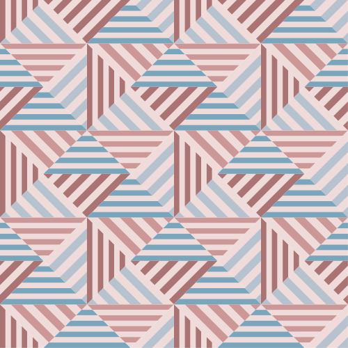 乙烯基地毯几何抽象三角形 - TenStickers