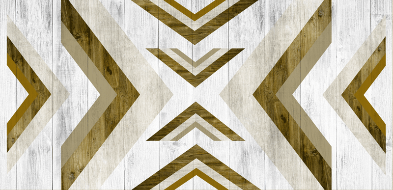 乙烯基地毯几何结构化桌面覆盖物 - TenStickers