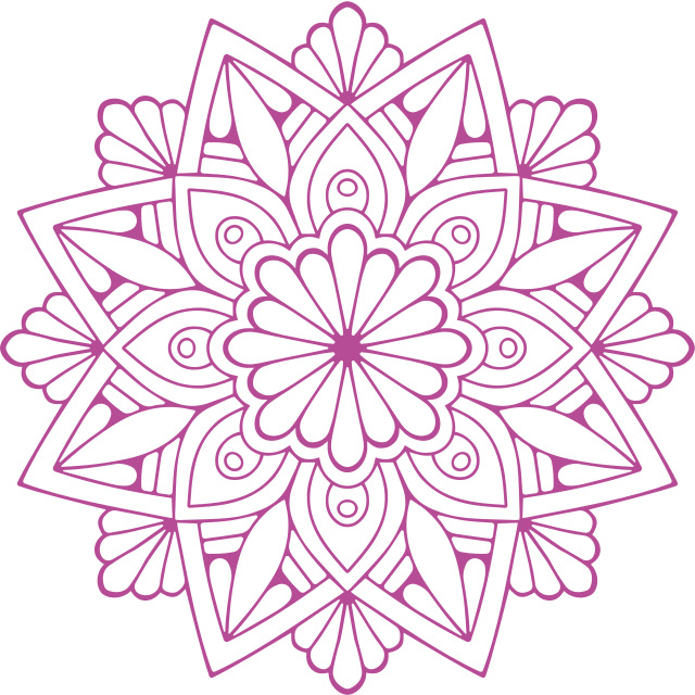 乙烯基地毯几何精致植物元素 - TenStickers