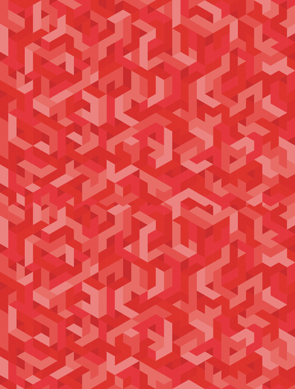 乙烯基地毯几何精致几何构型 - TenStickers