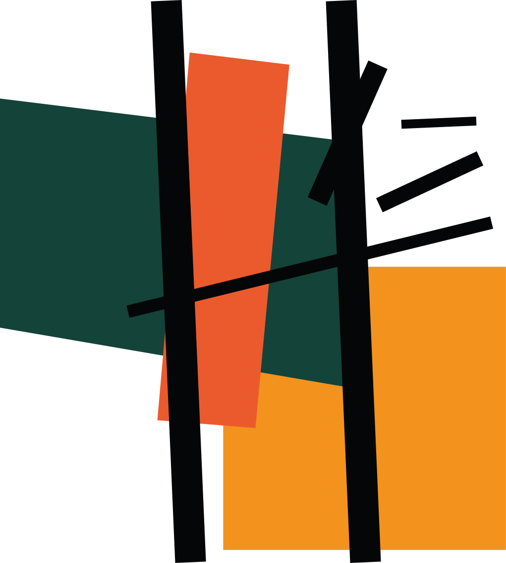 乙烯基地毯几何抽象色彩区块 - TenStickers