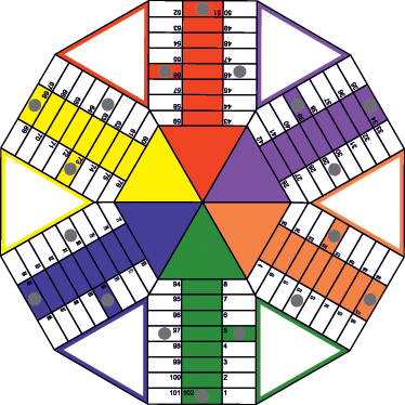 乙烯基地毯游戏几何图案拼图桌面贴纸 - TenStickers