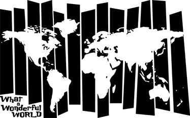 乙烯基地毯复古世界地图设计 - TenStickers