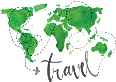 乙烯基地毯世界旅行装饰贴图 - TenStickers