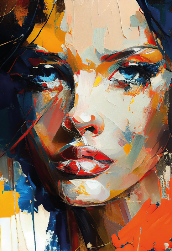 乙烯基地毯浴室色彩缤纷的脸部彩绘 - TenStickers