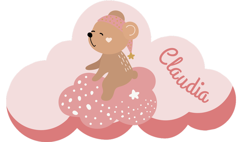 乙烯基地毯名称 可定制云 - TenStickers