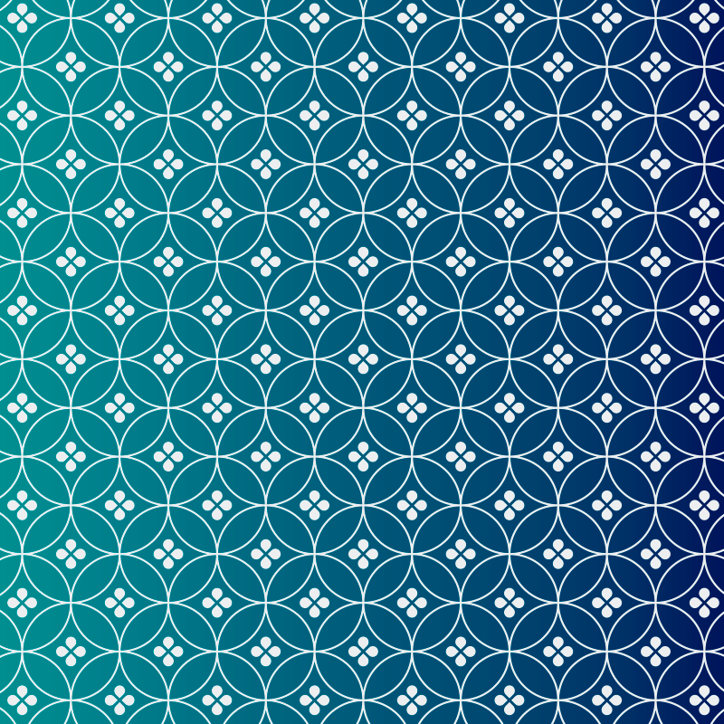 乙烯基地毯几何 几何蓝色叠加 - TenStickers