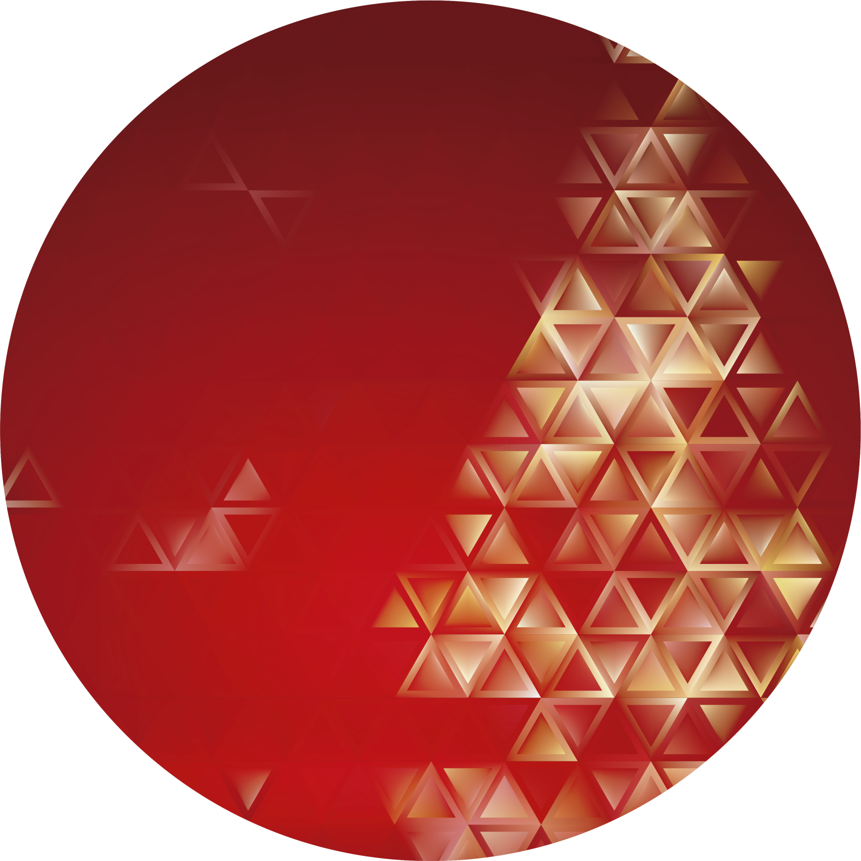 乙烯基地毯几何 几何渐变球体 - TenStickers