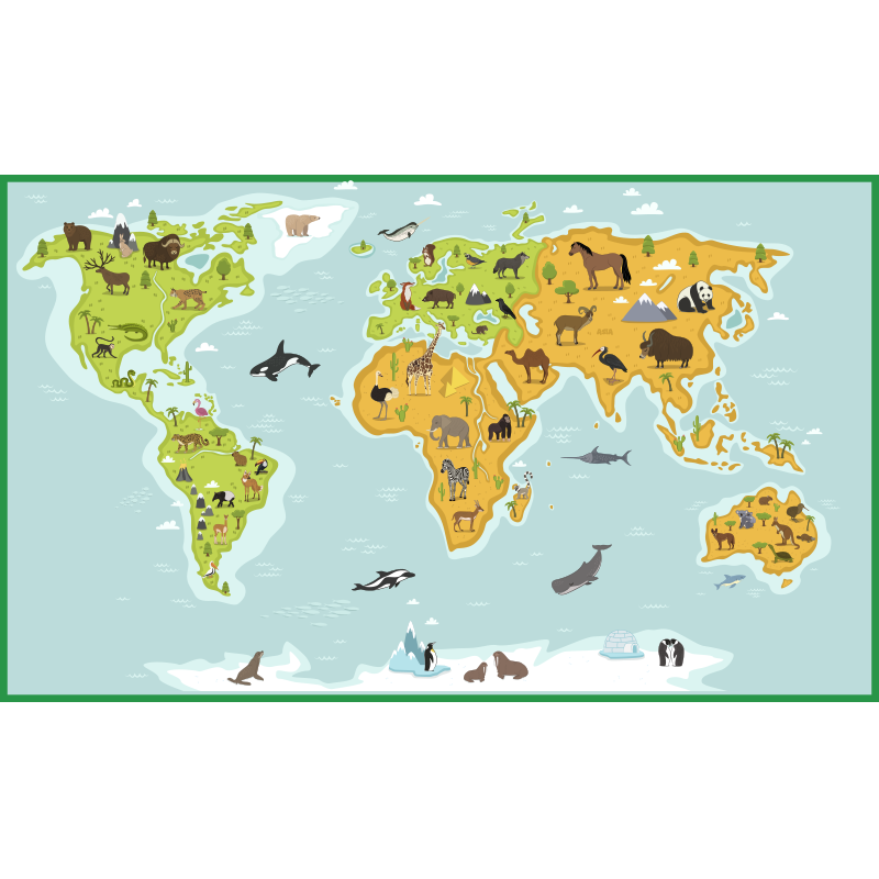 乙烯基地毯 制图勘探 - TenStickers