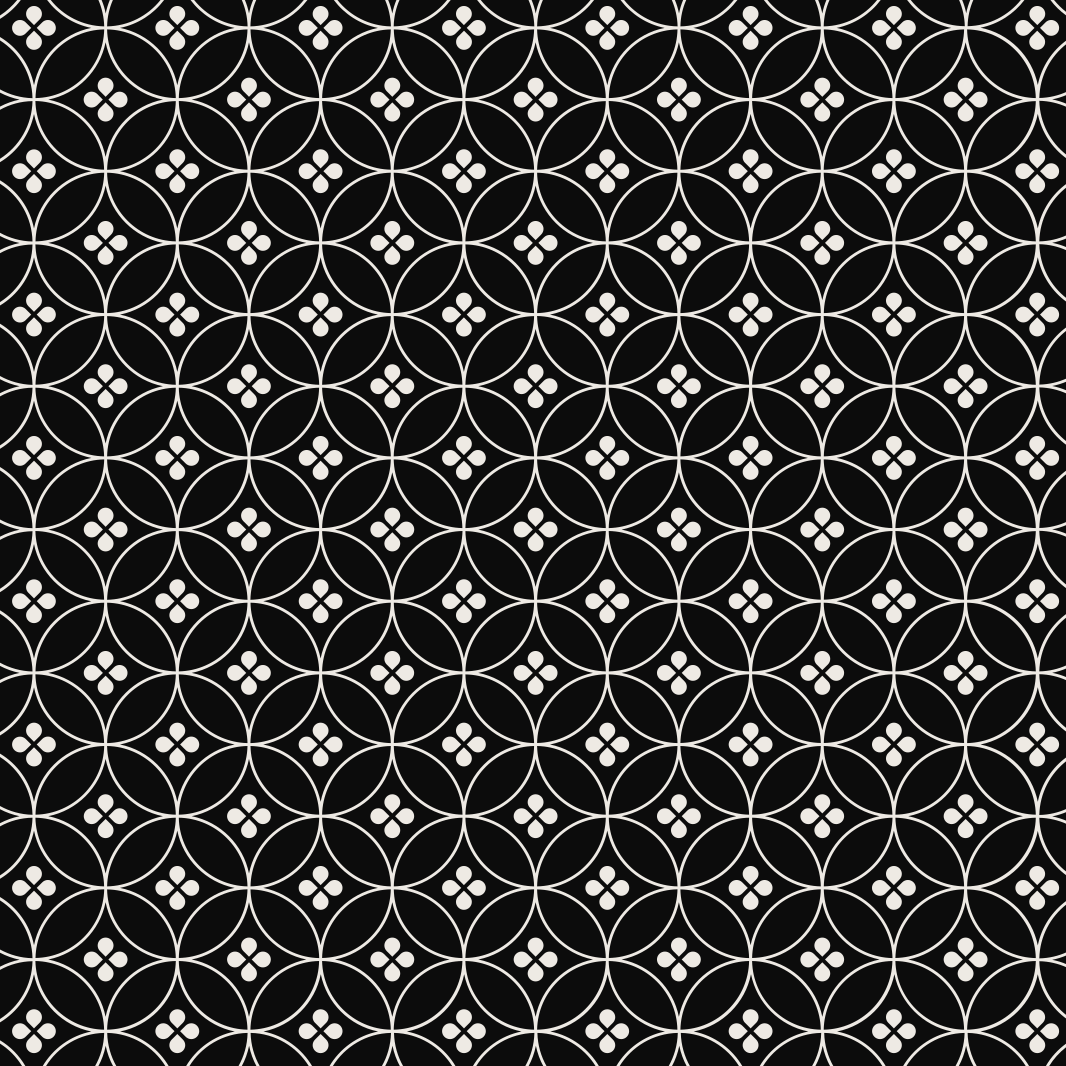 乙烯基地毯几何 几何圆圈图案 - TenStickers