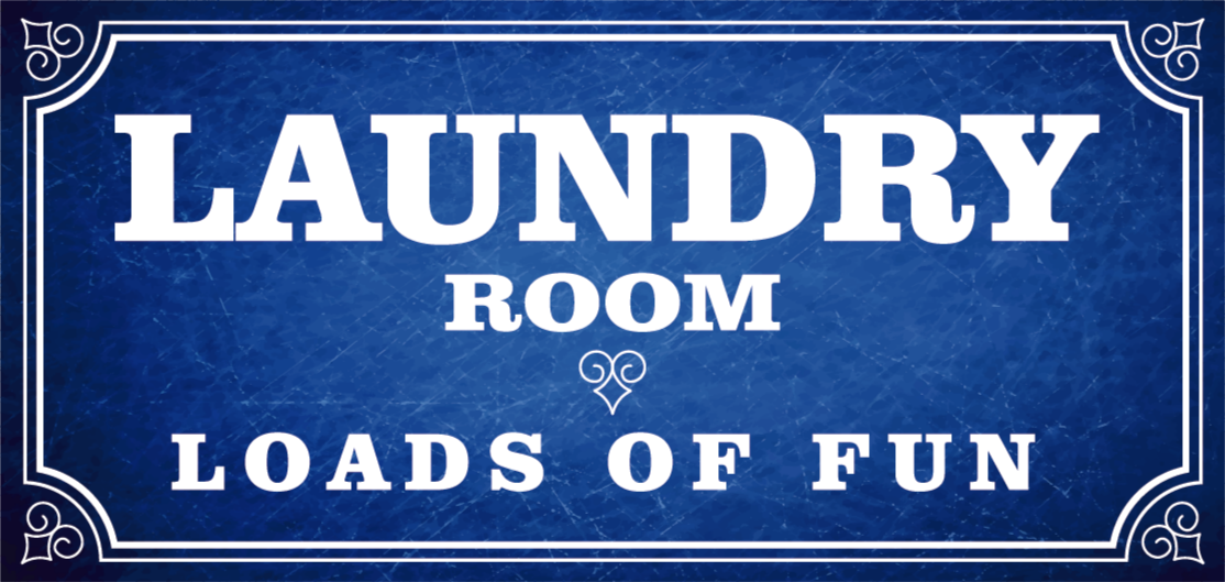乙烯基地毯与短语 洗衣房的乐趣 - TenStickers