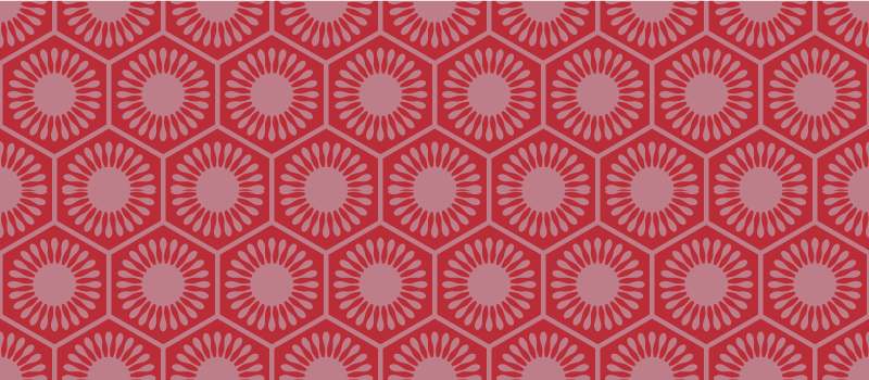 乙烯基地毯几何 圆形图案组合 - TenStickers