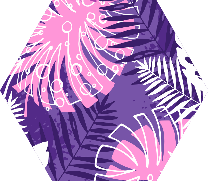 乙烯基花草地毯 植物学声明 - TenStickers