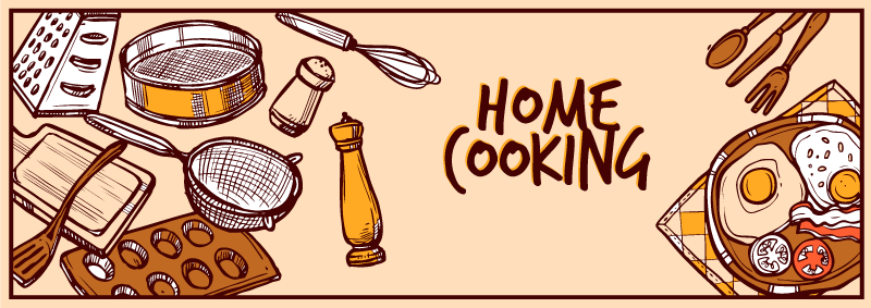 乙烯基厨房地毯 家常菜 - TenStickers