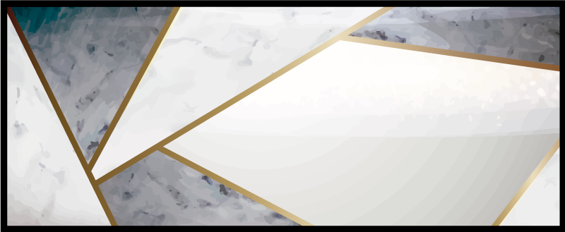 乙烯基地毯质地 几何大理石装饰 - TenStickers