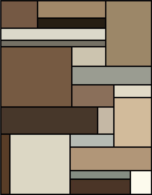 乙烯基地毯现代几何层次设计 - TenStickers