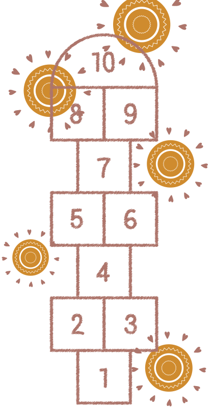 乙烯基地毯游戏 跳房子游乐场 - TenStickers