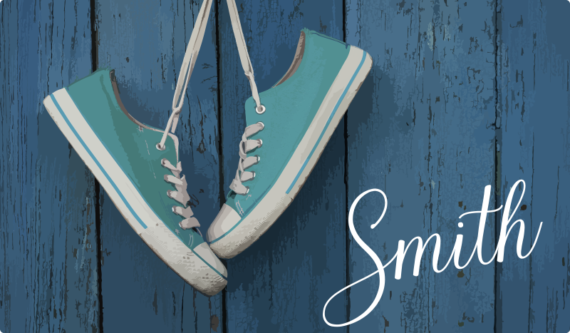 乙烯基地毯质地 运动鞋个性化 - TenStickers