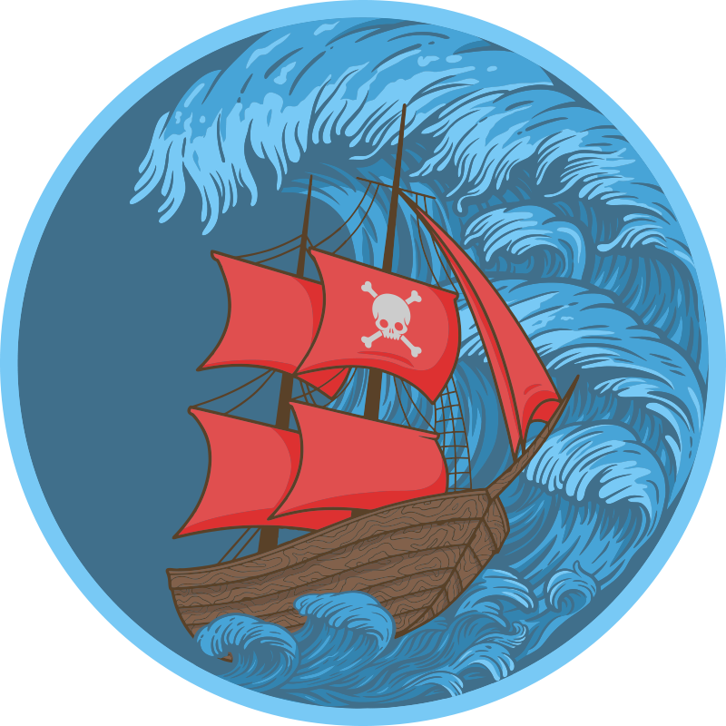 乙烯基地毯游戏 海盗玩乐时间 - TenStickers