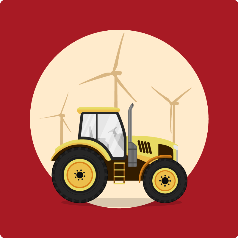 乙烯基地毯 儿童 拖拉机游戏圈 - TenStickers