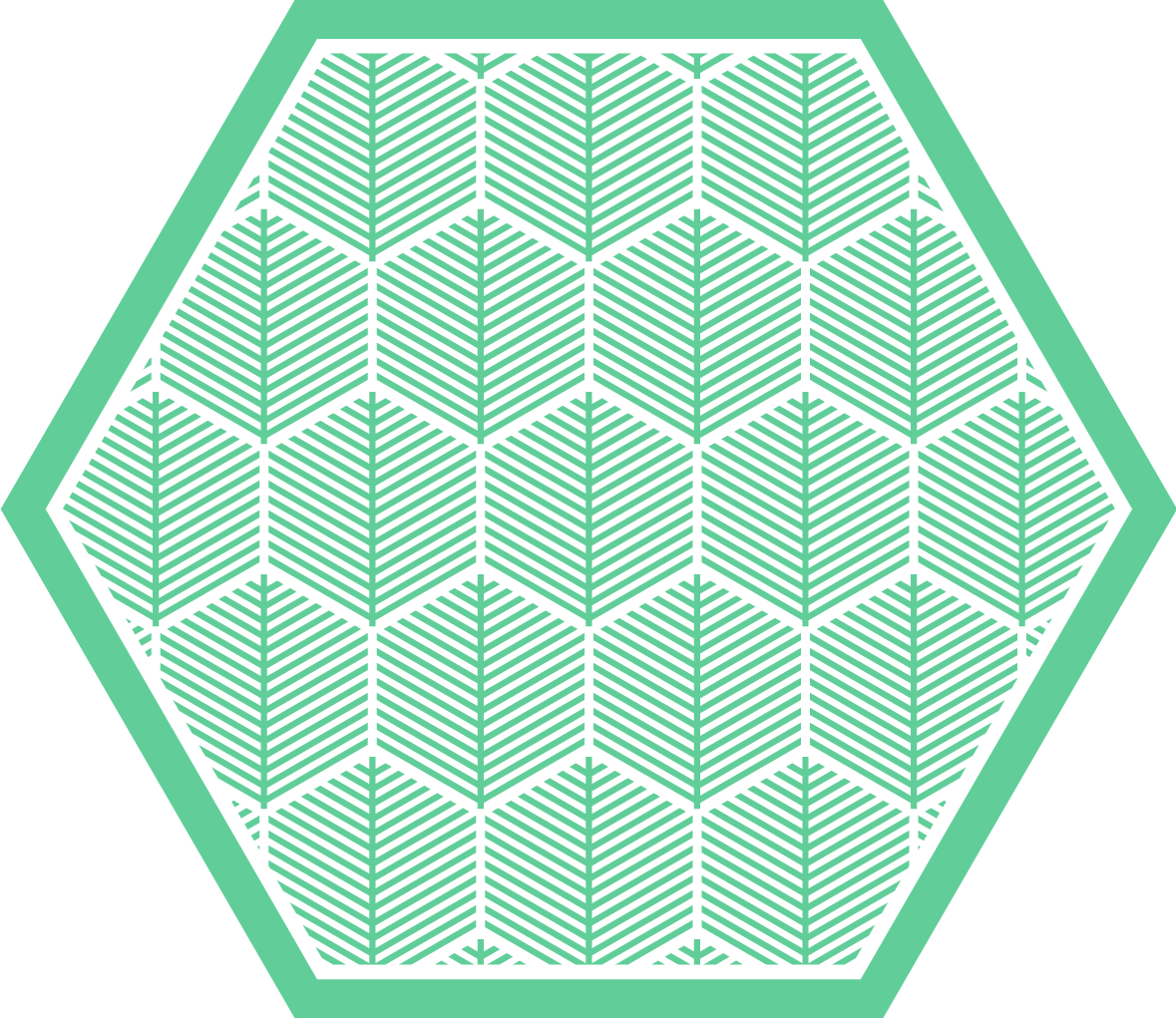 乙烯基花草地毯 植物几何学 - TenStickers