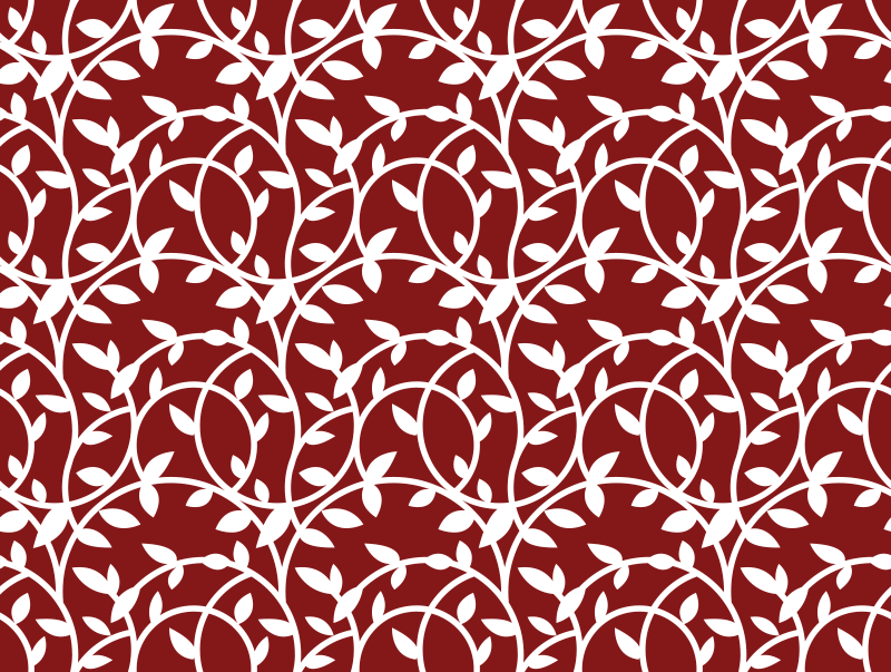 乙烯基花草地毯优雅灵感 - TenStickers