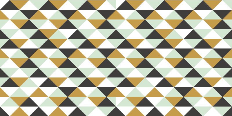 乙烯基地毯几何 三角形马赛克排列 - TenStickers