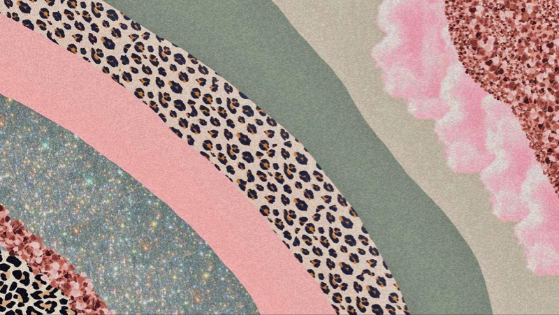 卧室乙烯基地毯呈现层次色彩波浪 - TenStickers