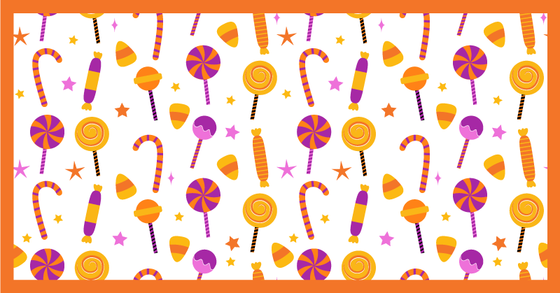 乙烯基厨房地毯色彩缤纷糖果设计 - TenStickers