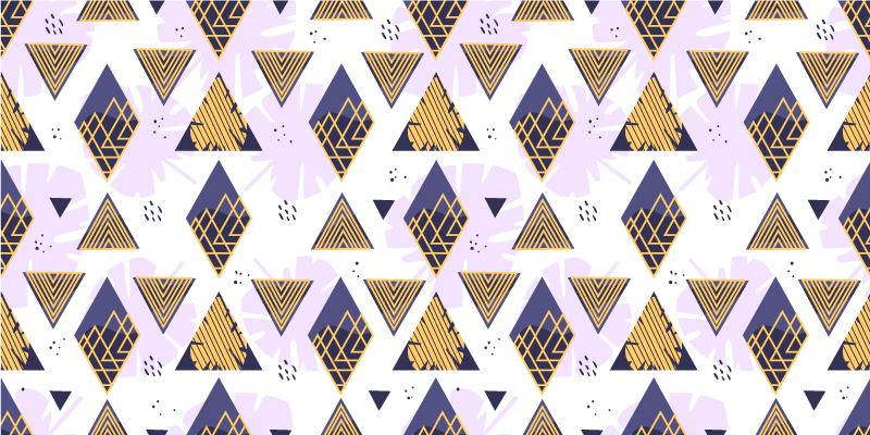 乙烯基地毯几何三角形大理石图案 - TenStickers