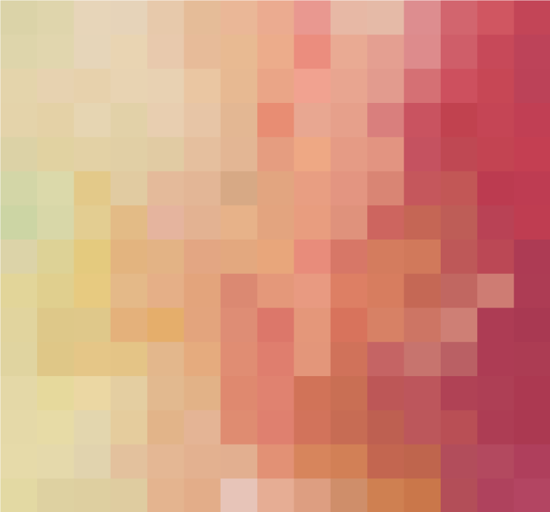 乙烯基地毯几何红色方块渐变图案 - TenStickers