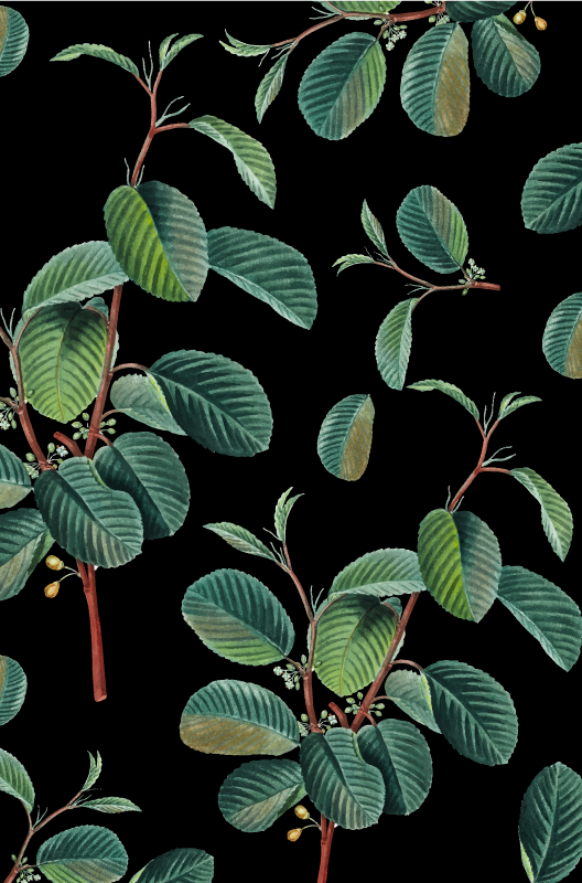 乙烯基地毯客厅生动植物图案 - TenStickers