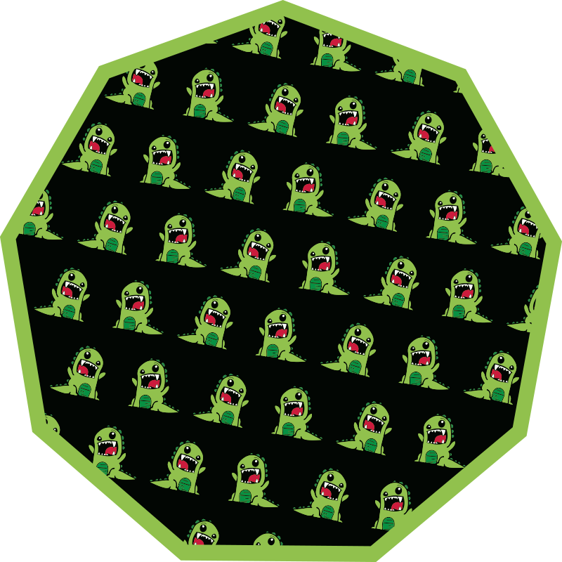 乙烯基地毯 儿童 卡通生物图案 - TenStickers